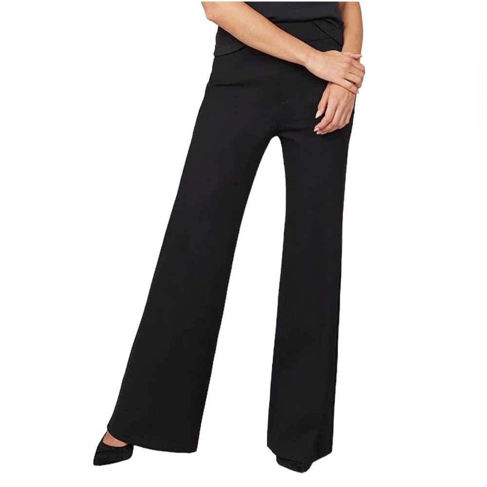 Spanx The Perfect Wide Leg Black Pant Size Small